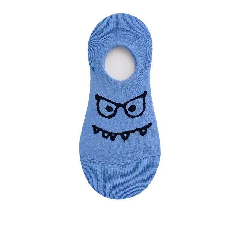 5 пар женских забавных мультяшных носков-тапочек, набор для женщин и девушек, дышащие студенческие короткие носки до щиколотки для весны и лета
