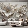 Photo Mural 3D Stereoscopic Flowers Pattern Wallpaper Living Room Bedroom Dining Room Wall Background Home Decor Painting