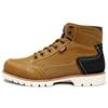 EDWIN Waterproof Casual Sneaker PU Wide Premium Size Men's High-Top Boots, Lightweight, Boots, Leather, Fit, Material, Stylish, Lace-Up Boots, Camel,
