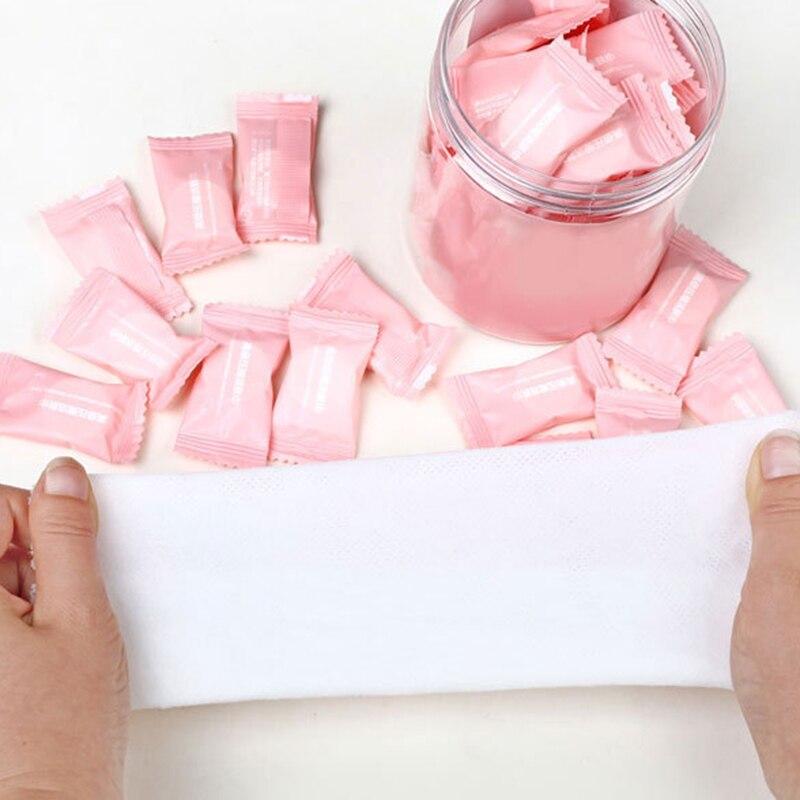 30pcs Disposable Towel Compressed Portable Travel Non-woven Face Towel Water Wet Wipe Outdoor Moistened Tissues Candy Towels