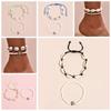 2PCS Shell Rice Beads Anklets Set Braided Rope  Fashion   Girl