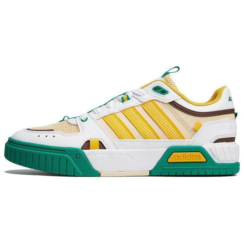 Adidas Neo D-Pad Lifestyle Fashion Comfortable Non-Slip Wear-Resistant Lightweight Low-Top Skate Shoes Unisex Sneakers Yellow Green HQ7058
