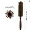 Straight Twill Hair Round Roller Wood Hair Brush Boar Bristle Nylon Hair Comb Anti Static Brush Blowing Curling Diy Hairdressing