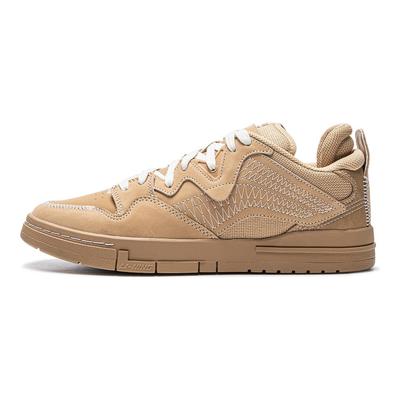 Li Ning Special Story Edition Удобные Модные Нескользящие Прочные Низкие Кеды Мужские Кроссовки Коричневые AECU031-2