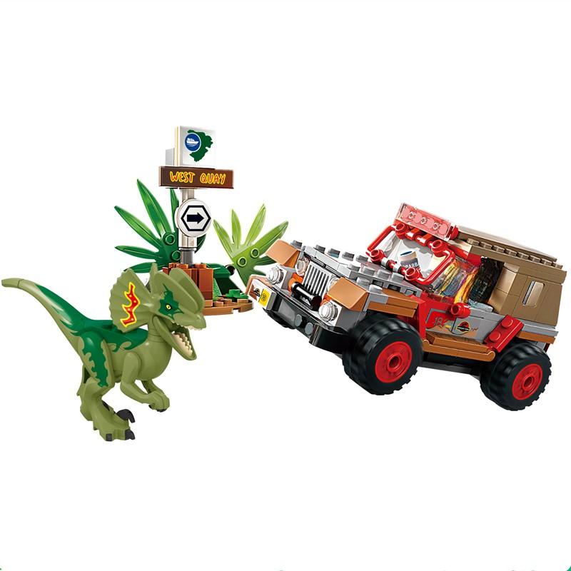 Compatible Bricks Sets Dinosaur Series Building Blocks 76958 Dilophosaurus Ambush Children's Christmas Gifts Assembling Toys