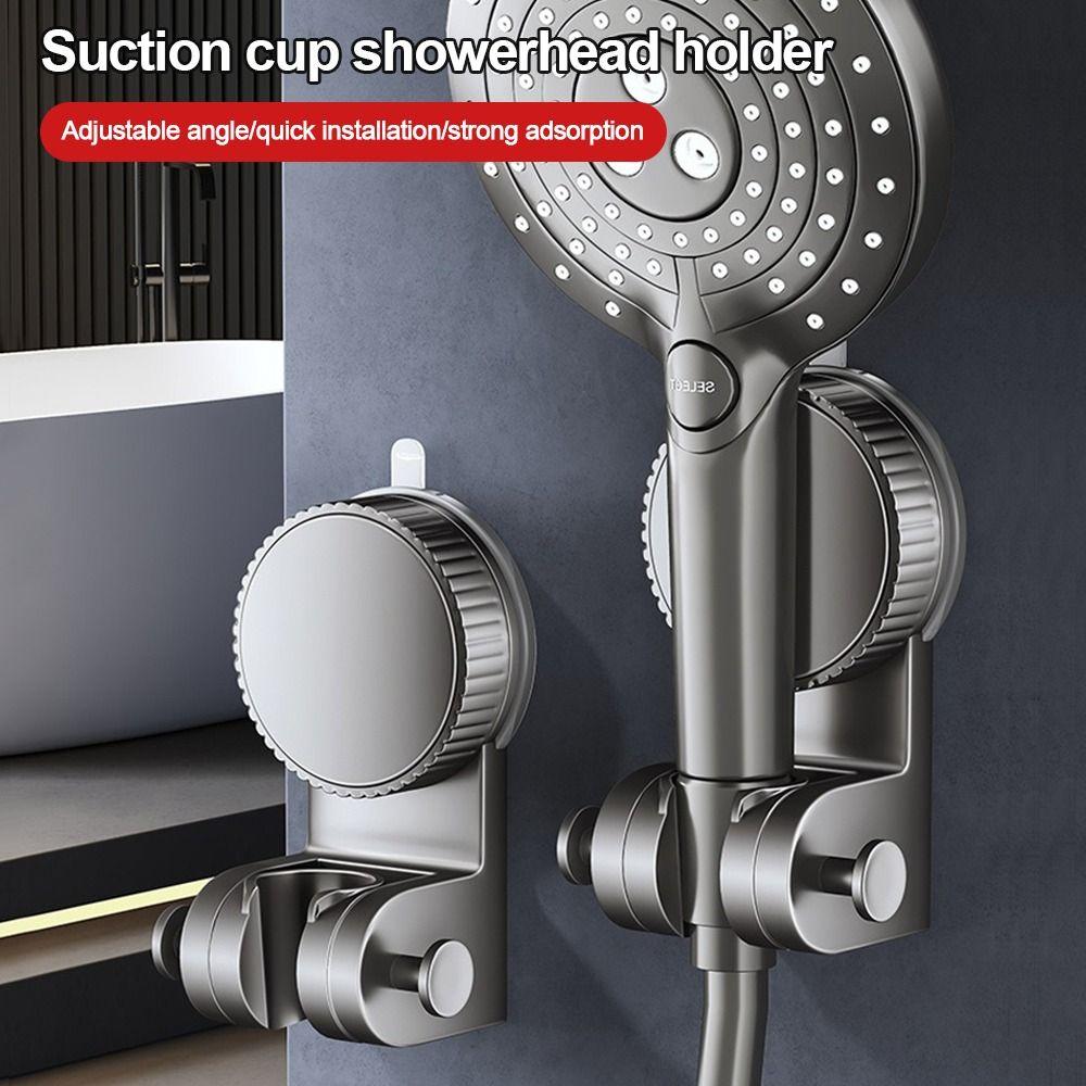 Wall Mounted Shower Head Holder Suction Cup Sprayer Fixed Base  Bathroom Accessories