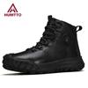 Leather Ankle Boots Winter Warm Wool Snow Boots for Men Outdoor Hiking Men's Sports Shoes Non-slip Platform Sneakers Man