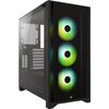Корпус для ПК CORSAIR iCUE 4000X RGB из закаленного стекла формата Mid Tower ATX, черный CS7977 CC-9011204-WW