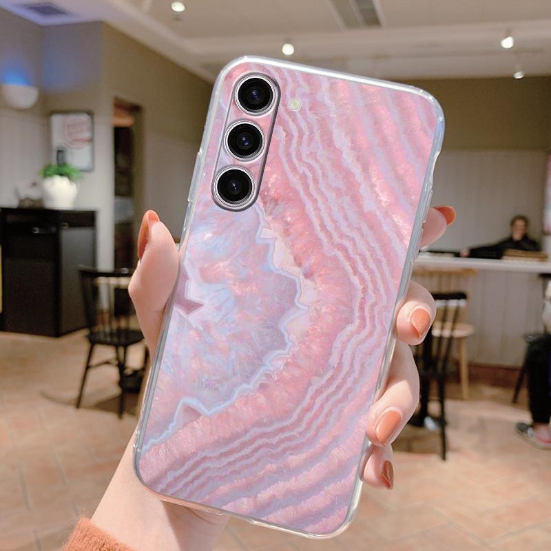 Для Samsung Galaxy S24 Чехол S24 Plus S 24 Ultra Чехол для телефона Мраморный Прозрачный Coque Мягкий ТПУ Fundas Для Samsung S25 FE S25+ Чехол