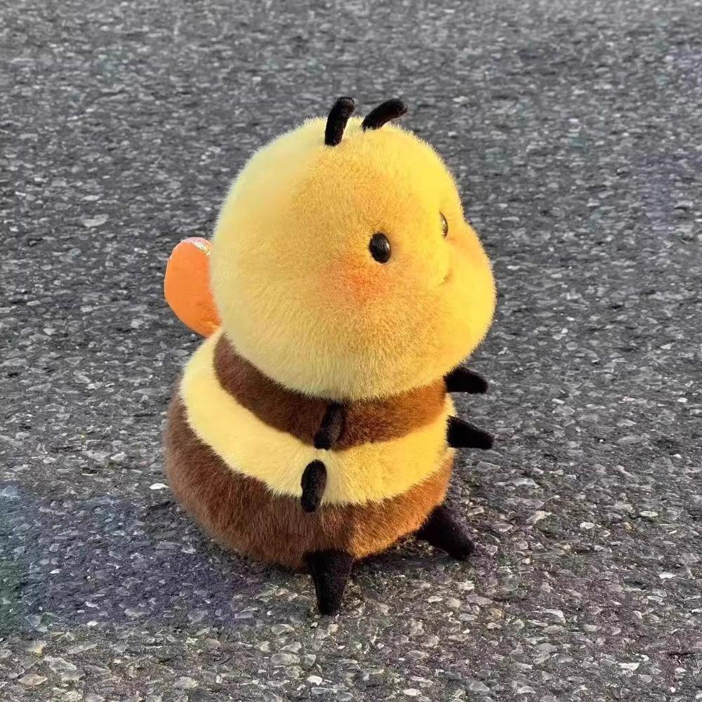 С крыльями Плюшевая игрушка Пчела Игрушки насекомые Мягкая кукла Пчела Пушистая маленькая пчелка Медоносная пчела Плюш Девочки Мальчики