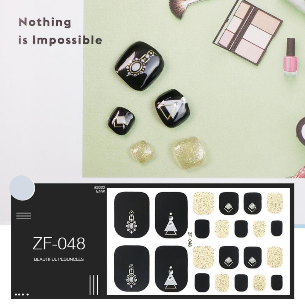 Наклейка для ногтей на ногах трехмерная 3D имитация страза наклейка для ногтей на ногах водостойкая наклейка для ногтей на ногах полная наклейка