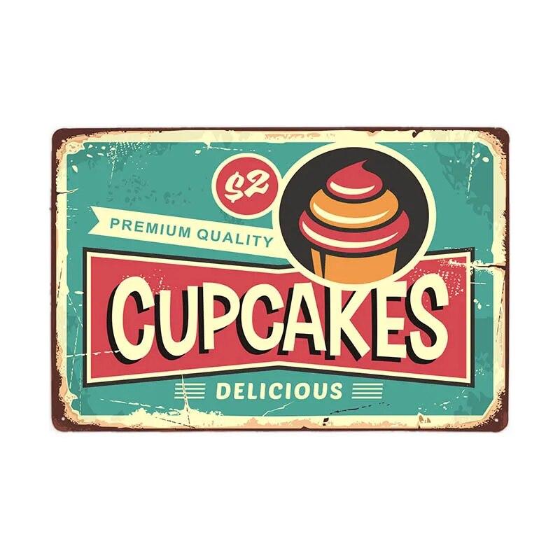 Лимонадный напиток, конфеты, винтажные жестяные вывески, кафе-бар, паб, Ретро Настенный декор, металлический плакат 20x30 см