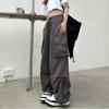 2023 Женские повседневные спортивные брюки, однотонные брюки с низкой талией, широкие мешковатые брюки на шнурке, уличная одежда больших размеров, спортивные штаны Y2k
