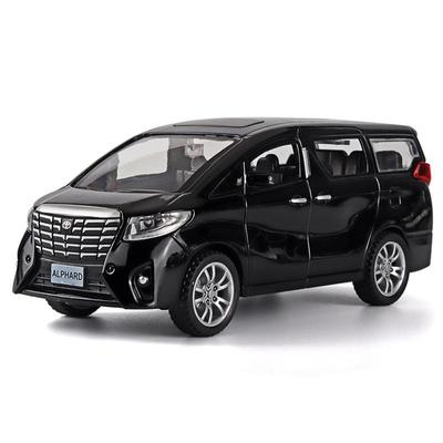1:32-масштабная модель автомобиля Toyota Alphard из сплава, литые под давлением автомобильные игрушки со световыми и звуковыми эффектами для мальчиков, подарок на день рождения, детские игрушки, коллекция автомобилей