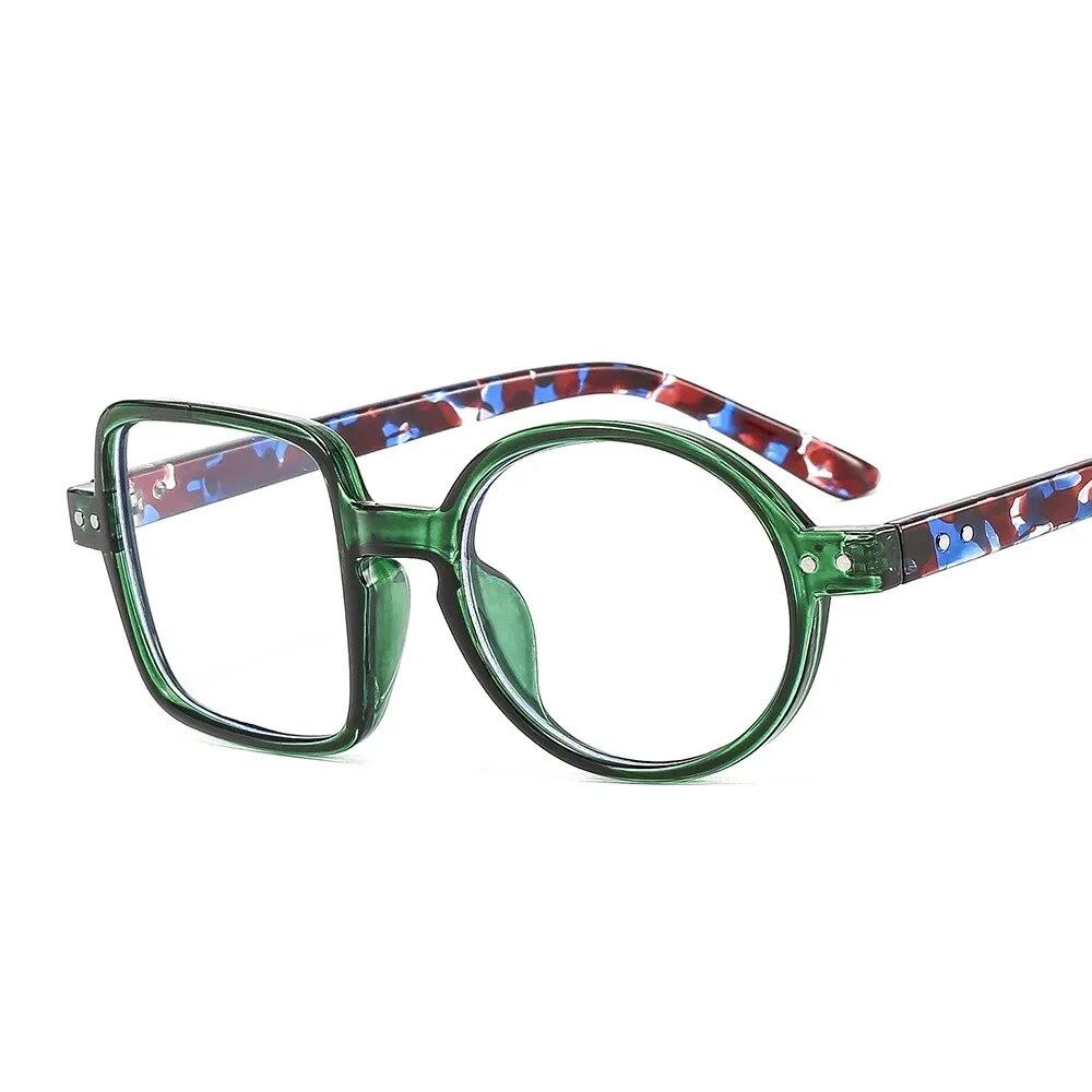 Fashion Round Glasses Frame Women Men Clear Lens Square Glasses Optical Spectacle Goggles Female Eyeglass
