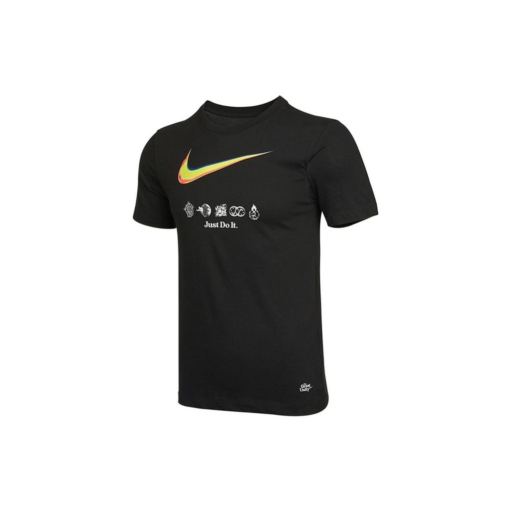 Nike Great Unity Short Sleeve Breathable Sports Tee with Logo Print Men Tops Black DM7907-010