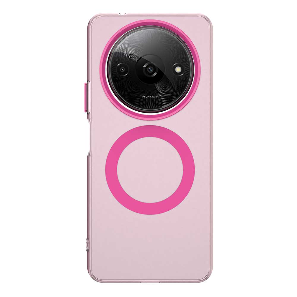 Матовый чехол Magsafe для телефона Xiaomi Redmi A3 Магнитная беспроводная зарядка для Xiaomi Redmi A3x Ударопрочная задняя крышка