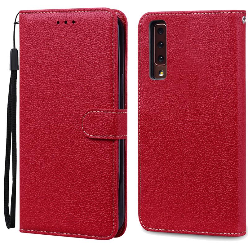 For Samsung Galaxy A7 2018 Case Galaxy A 7 2018 Cover Luxury Leather Flip Case For Samsung Galaxy A7 2018 SM-A750F Phone Cases