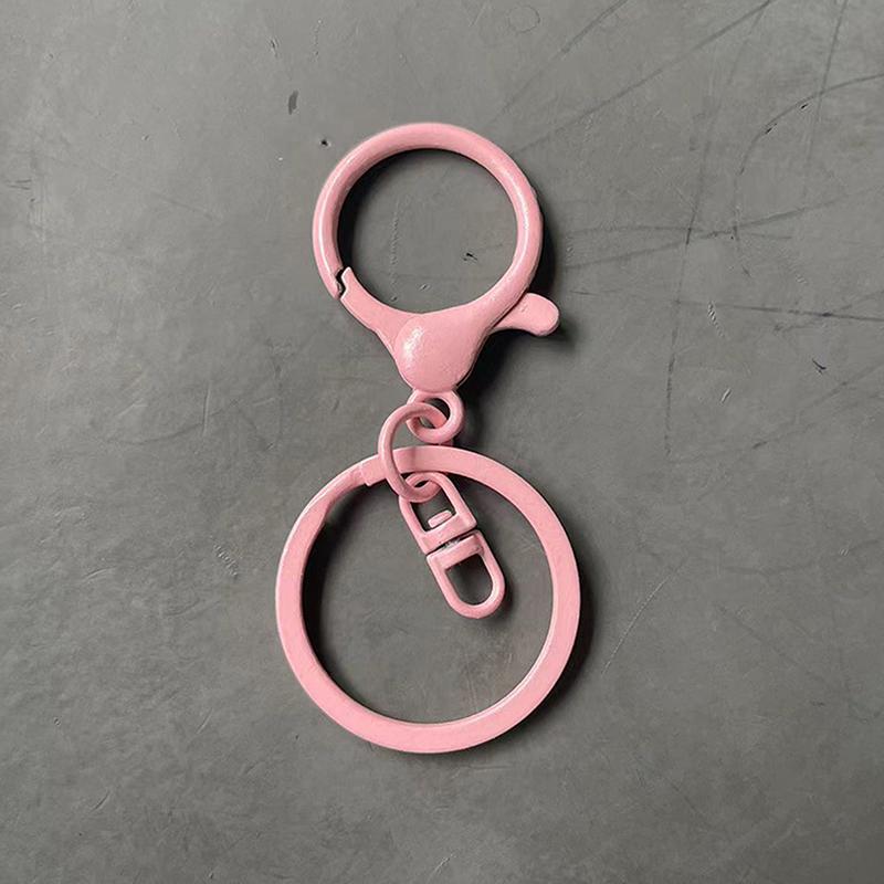 Color Lobster Clasp Big Spring Clasps Hooks With Open Rings Key Hook Keyrings For Jewelry Making Diy Keychain Accessories