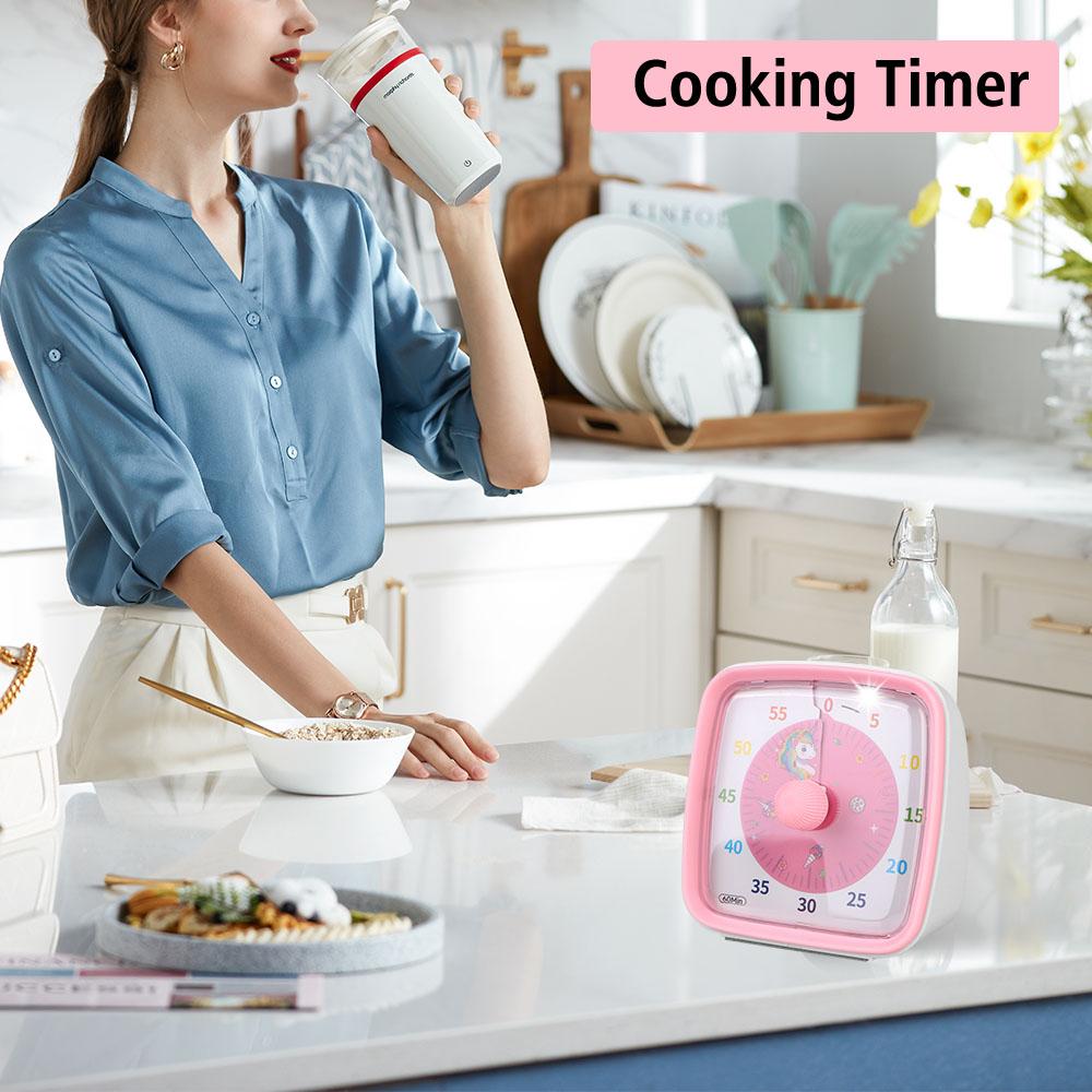 Будильник 60 минут Детский Таймер-напоминание Визуальный таймер Ультра-тихий Таймер обратного отсчета Ночник Инструмент для управления временем