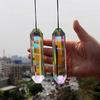 Faux Crystal Sun Catcher Decoration Indoor Outdoor Home Office Garden Window Hanging Prism Rainbow Maker Ornament Pendant