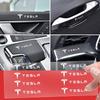 Auto Window Lift Button Sticker Steering Wheel Emblems Decal For Model S Model X Model Y Model 3 Roadster SpaceX Accessory
