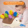 Kids Hedgehog Puzzle Toy Fine Motor Skills Hand-eye Coordination Number Color Preschool Learning Toddlers Boys Girls Educational Animal Toy