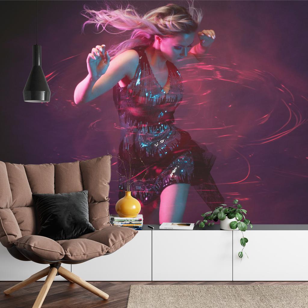 Photomural Young Woman In Dance Smooth Vinyl 208x146