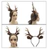 Realistic Deer Antler Hairband Reindeer Antlers Headband Animal Deer Ears Hairband Christmas Halloween Cosplay Costume