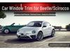 Stainless Steel Bright Window Trim & Door Edge Strips for Beetle and Scirocco