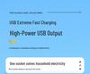 USB Smart Power Strip with Multiple Sockets, Universal European & UK Plug Board, Pure Copper Contacts