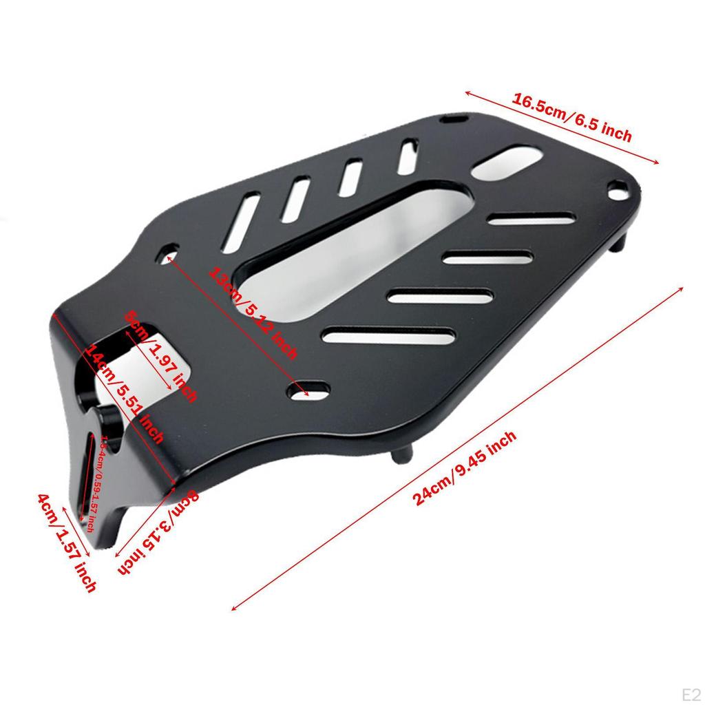 Trunk Bracket Rear Tail Box Carrier Sturdy Mounting Base Plate Aluminum Alloy Extension Support