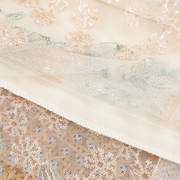 Elegant Embroidered Mesh Skirt Women Summer Floral Midi Skirt New Design