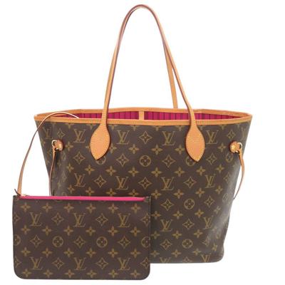 Б/у, оригинальная сумка M41178 Monogram Neverfull MM с чехлом, модель Pivoonne.