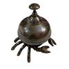 Brass Vintage Desk Bell  Crab Shape Bell, Antique Finish, Loud and Clear, Call Ringing Bell for Home, Office, Reception, Counter, Hospital