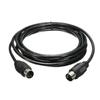Copper MIDI Extension Cable Male To Male Audio Extension Cord Black MIDI Cable  MIDI Keyboard