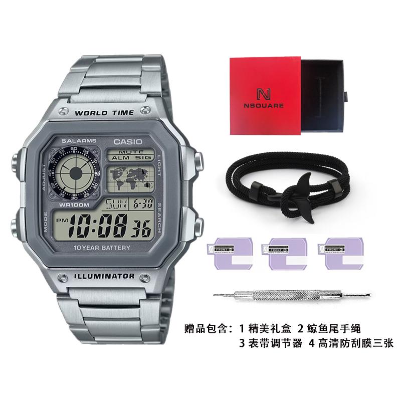 Casio Мужские СЕРОГО ЦВЕТА Часы YOUTH AE-1200WHD-7A AE-1200WHD-7A
