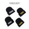 Letter Knitted Hat for Women In Autumn and Winter Embroidered Warm Pullover Woolen Hat for Men