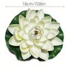 1pcs-7.09inch Vibrant Foam For Lotus - Realistic Floating Water Lilies For Ponds, Fountains & Garden Decor