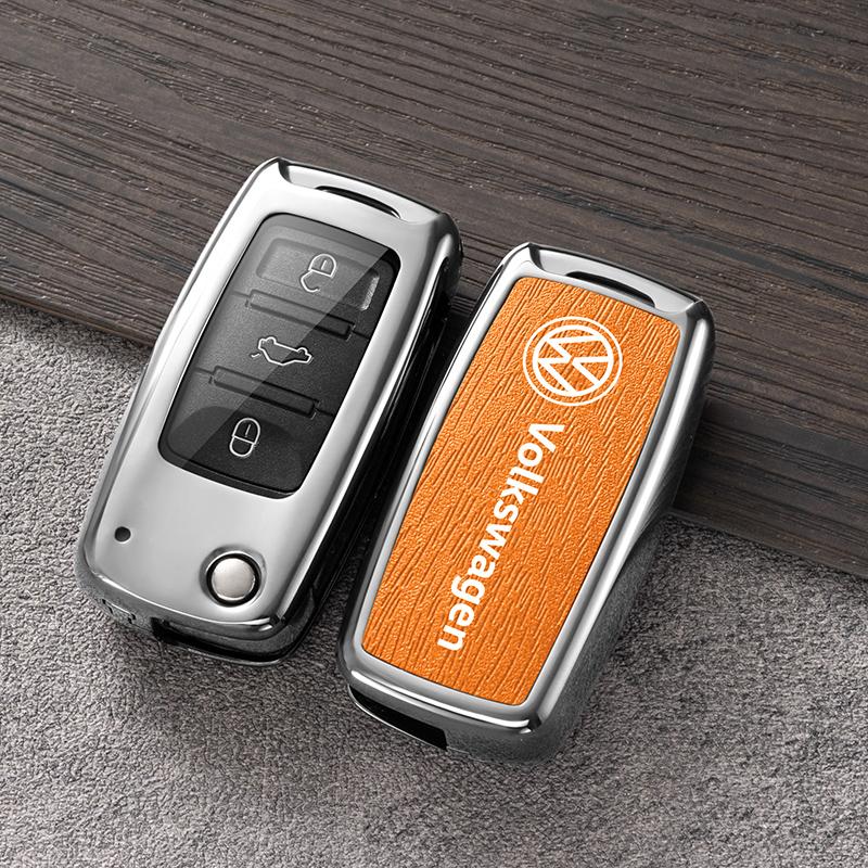 Чехол-брелок для ключа автомобиля VOLKSWAGEN VW для VW Volkswagen Polo Tiguan Passat B5 B6 B7 Golf 4 5 6 MK6 Jetta Beetle Eos Scirocco Up T