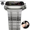 Магнитный ремешок-петля для Apple Watch Series10 46 мм, браслет-звено для iWatch Ultra 2 49 мм 9 8 7 6 5 4 45 мм 44 мм 42 мм, браслет из нержавеющей стали
