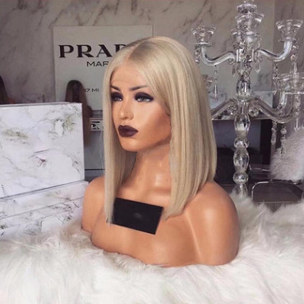 Синтетические светлые волосы прямые короткие парики волосы бразильский парик