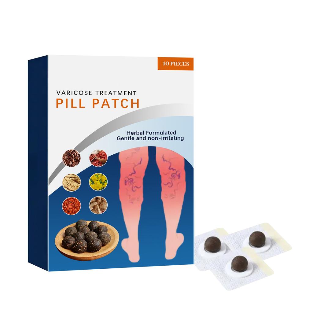 Varicose Vein Patch Vasculitis Phlebitis Vascular Swelling Best Teatment Ointment Skin Care Patch 10 Pieces