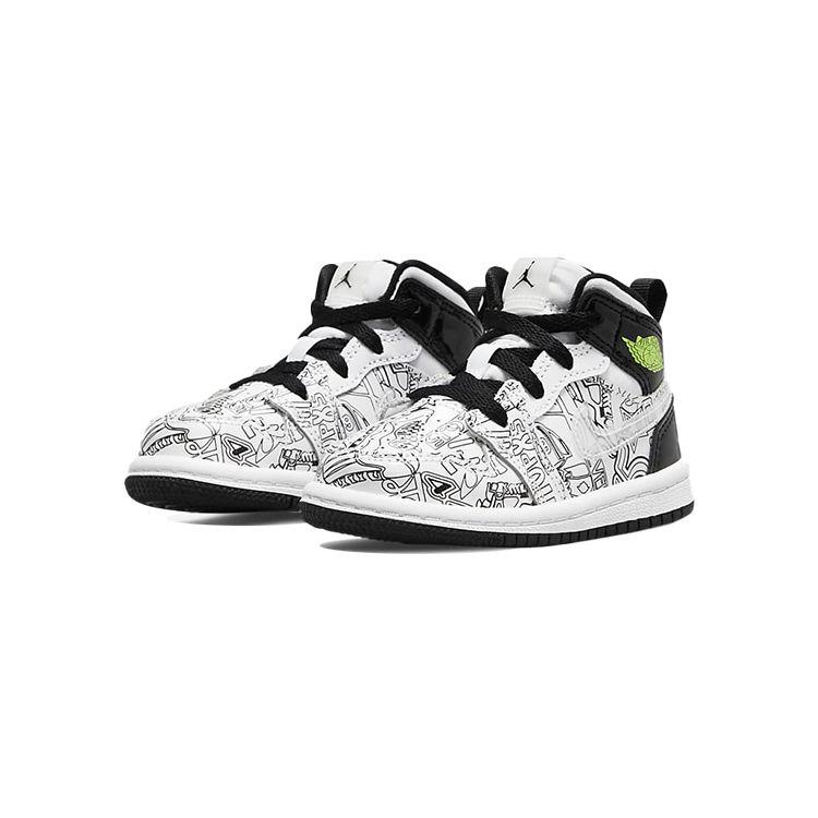 Jordan 1 Mid SE TD Белый Черный Вольт DC4097-100