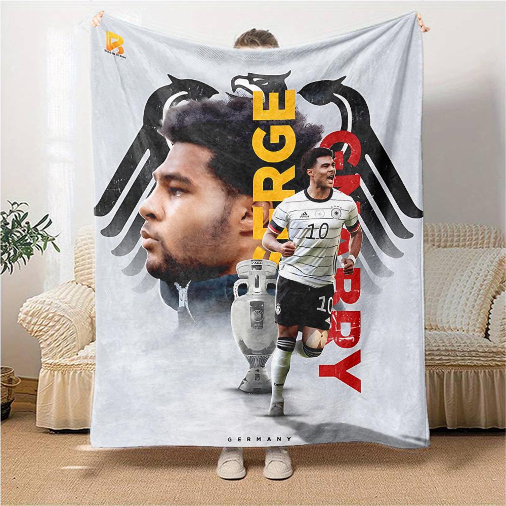 Player Jersey Blankets Flannel Printed Breathable Warm Throw Blanket for Home Office Bedspreads 0708a68