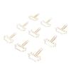 100Pcs Cute Paper Clips Metal Electroplating Multifunction Small Planner Clips with Storage Box for 