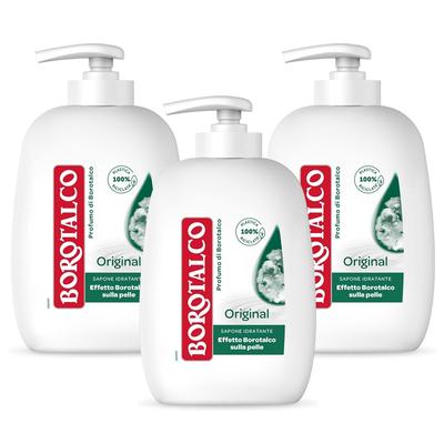 Borotalco Original Аромат детской присыпки Мыло для рук Мыло для рук 250 мл Набор из 3 шт.