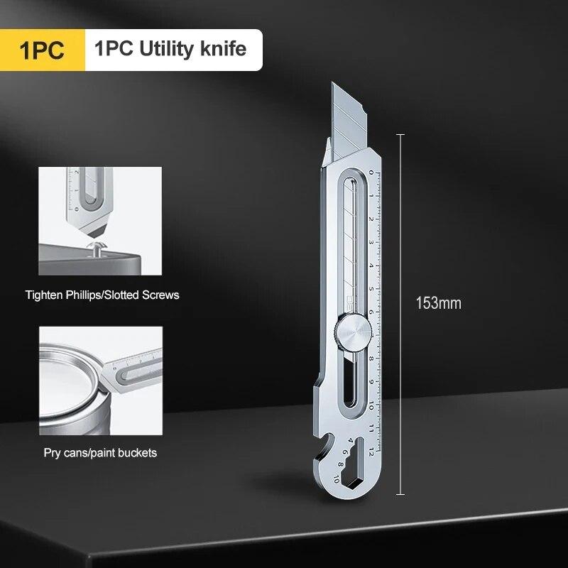 Новый нож из нержавеющей стали, стальной держатель для ножа для обоев, прочный, быстрорежущий, ручной замок для удобного захвата