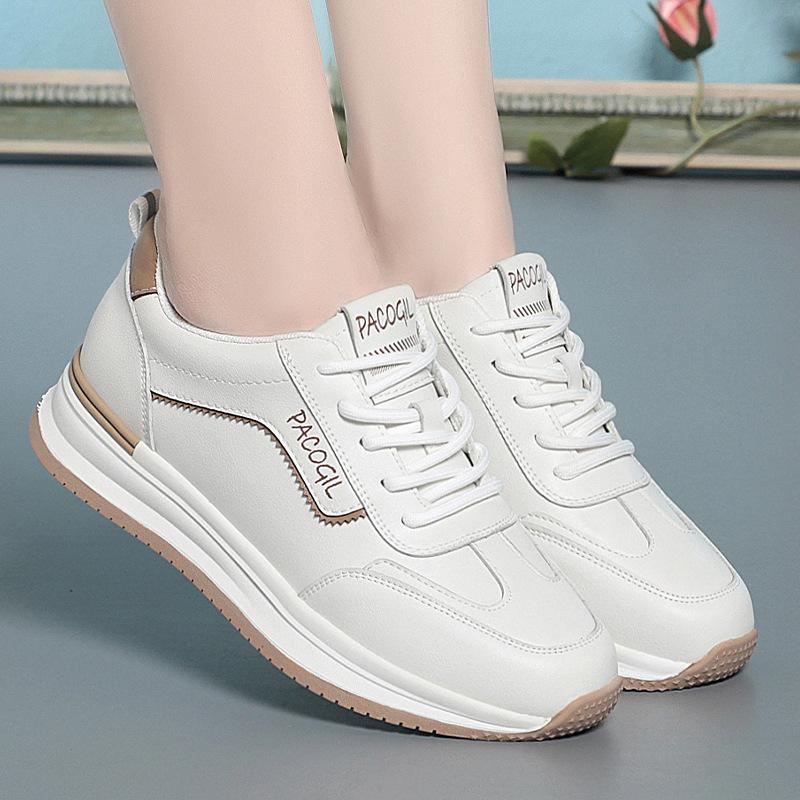 Sports Shoes for Women, Soft-soled Travel Shoes, New Spring and Autumn All-match White Shoes, Lightweight and Casual Running Shoes