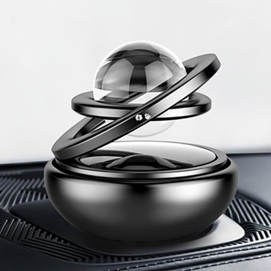 Автомобильный двойной кольцевой вращающийся очиститель освежителя воздуха с подвеской на солнечной энергии